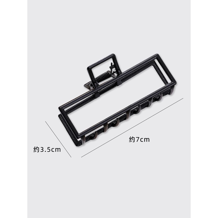 Cheng Shi 'An Same Kẹp Tóc Kim Loại Hình Chữ Nhật Thanh Lịch Cho Nữ