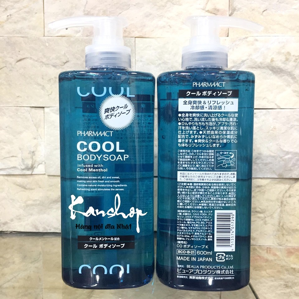 Sữa Tắm Nam  cool Hàng Nhật Nội Địa  tươi mát mang lại sự quyến rũ cho phái mạnh.
