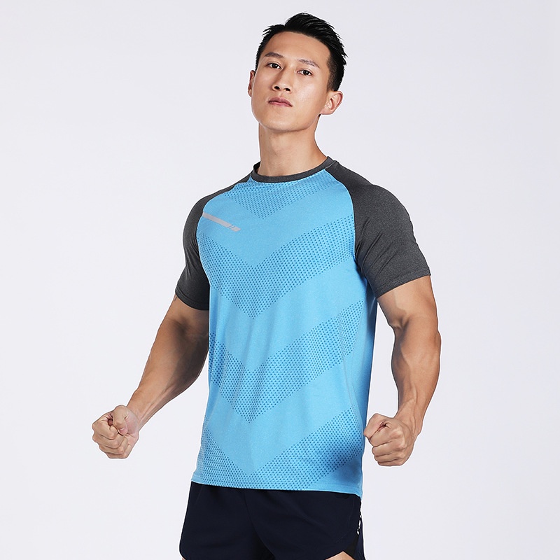 Áo thun thể thao nam tay ngắn thoáng khí nhanh khô chơi bóng rổ và tập luyện