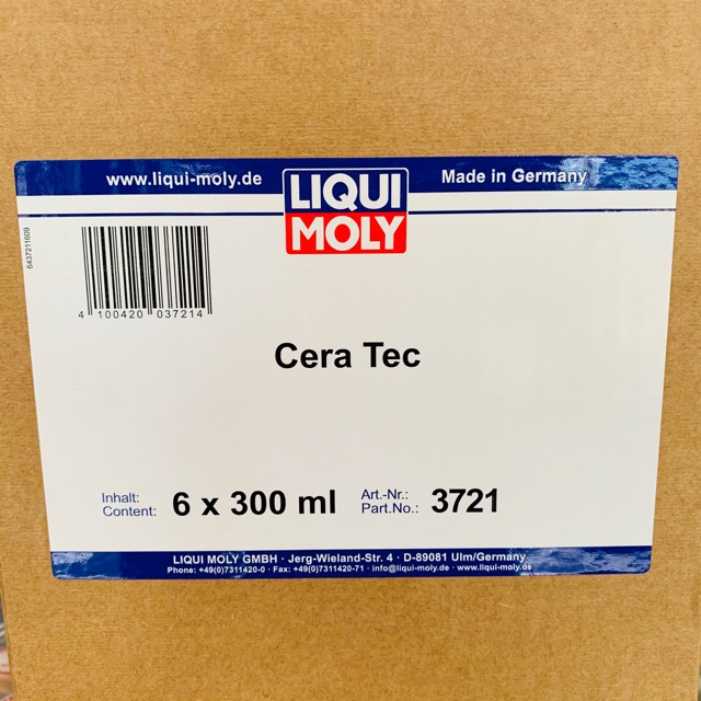 Phụ Gia Trùng Tu - Phục Hồi Động Cơ Xe Hơi Liqui Moly Ceratec - 3721 Made in Germany 300ML