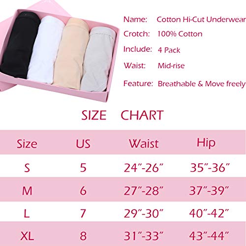 Quần Lót Cotton Levao Lưng Vừa Thoáng Khí Màu Sắc Đơn Giản Cho Nữ