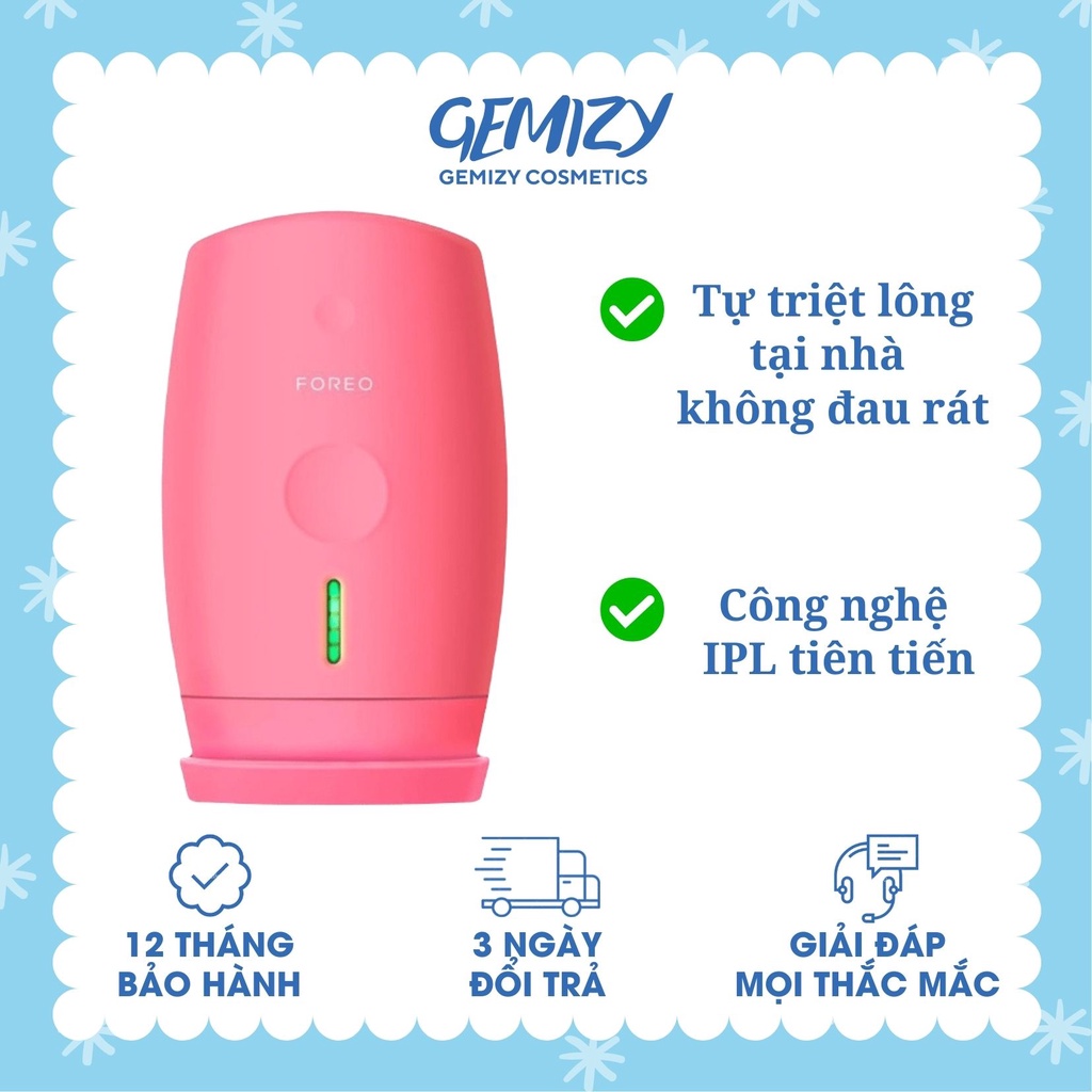Máy triệt lông Foreo PEACH Hair Removal mini cầm tay tại nhà vĩnh viễn - Gemizy Shop