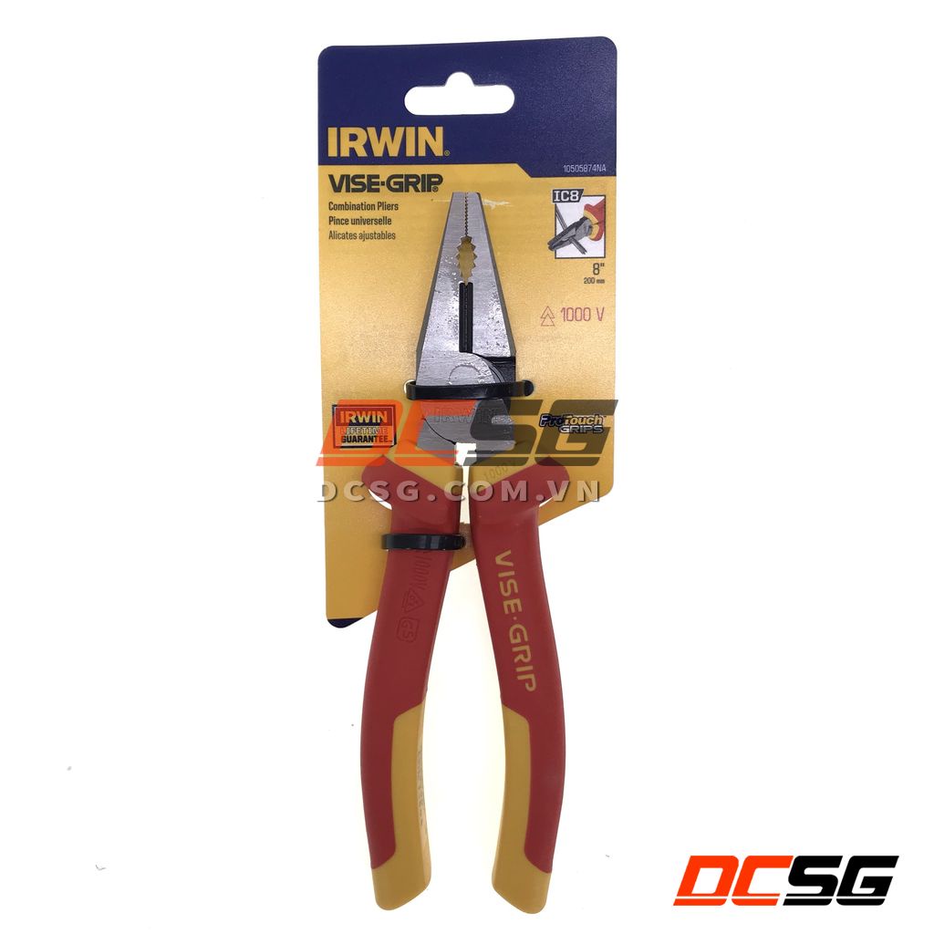 Kìm bằng 8&quot; cách điện 1.000V IRWIN VISE-GRIP 10505874NA |DCSG