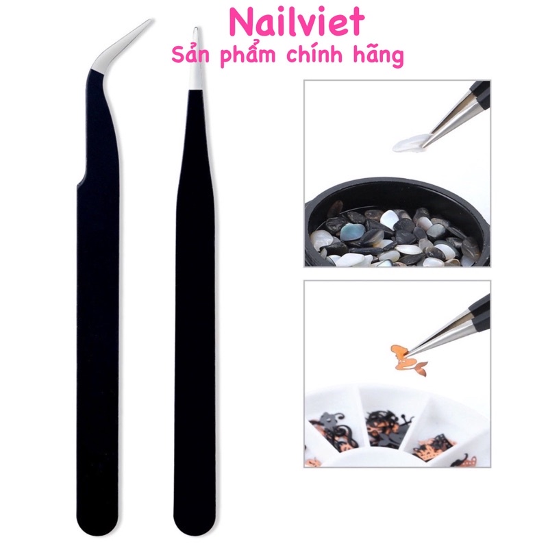 Nhíp gắp đá, gắp sitcker phụ kiện làm nail móng