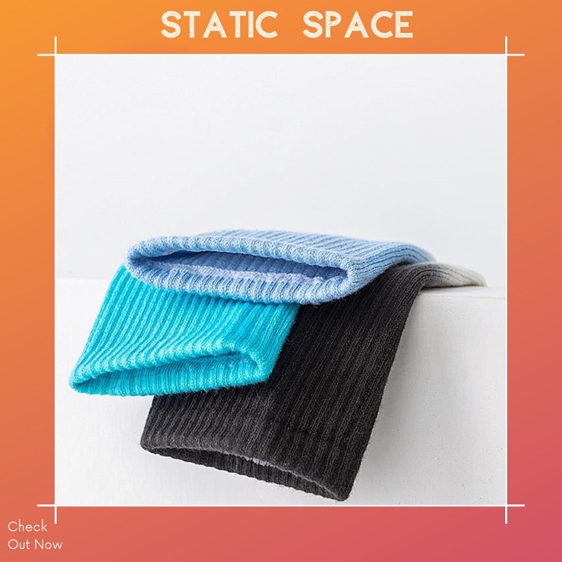 TẤT VỚ TRẮNG CỔ MÀU FREESIZE - STATIC SPACE