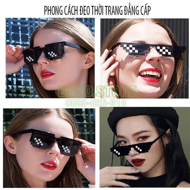 Kính THUG LIFE- kính THUNGLIKE 6 chấm giá rẻ, kính thời trang nam nữ thunglife kiểu dáng hàn quốc, chất, ngầu | BigBuy360 - bigbuy360.vn