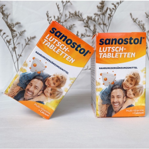 Kẹo ngậm vitamin tổng hợp SANOSTOL lọ 75 viên