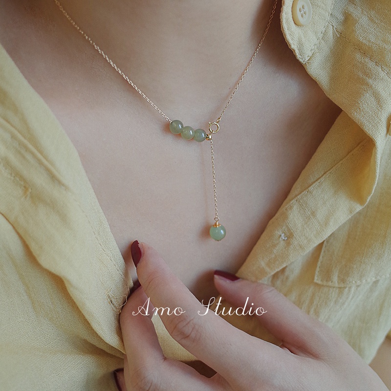 Vòng cổ Mặt Ngọc Bích Thời Trang