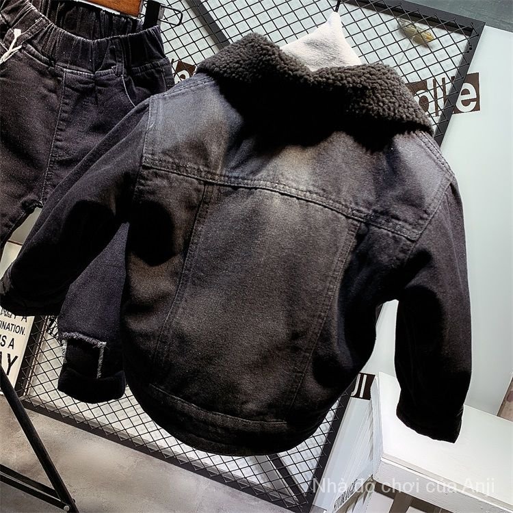 Childrens winter denim jacket padded jacket