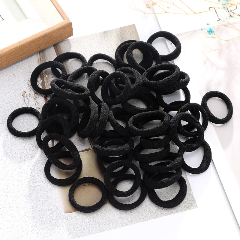 Haimeikang 50 chiếc / bộ dây buộc tóc nylon màu