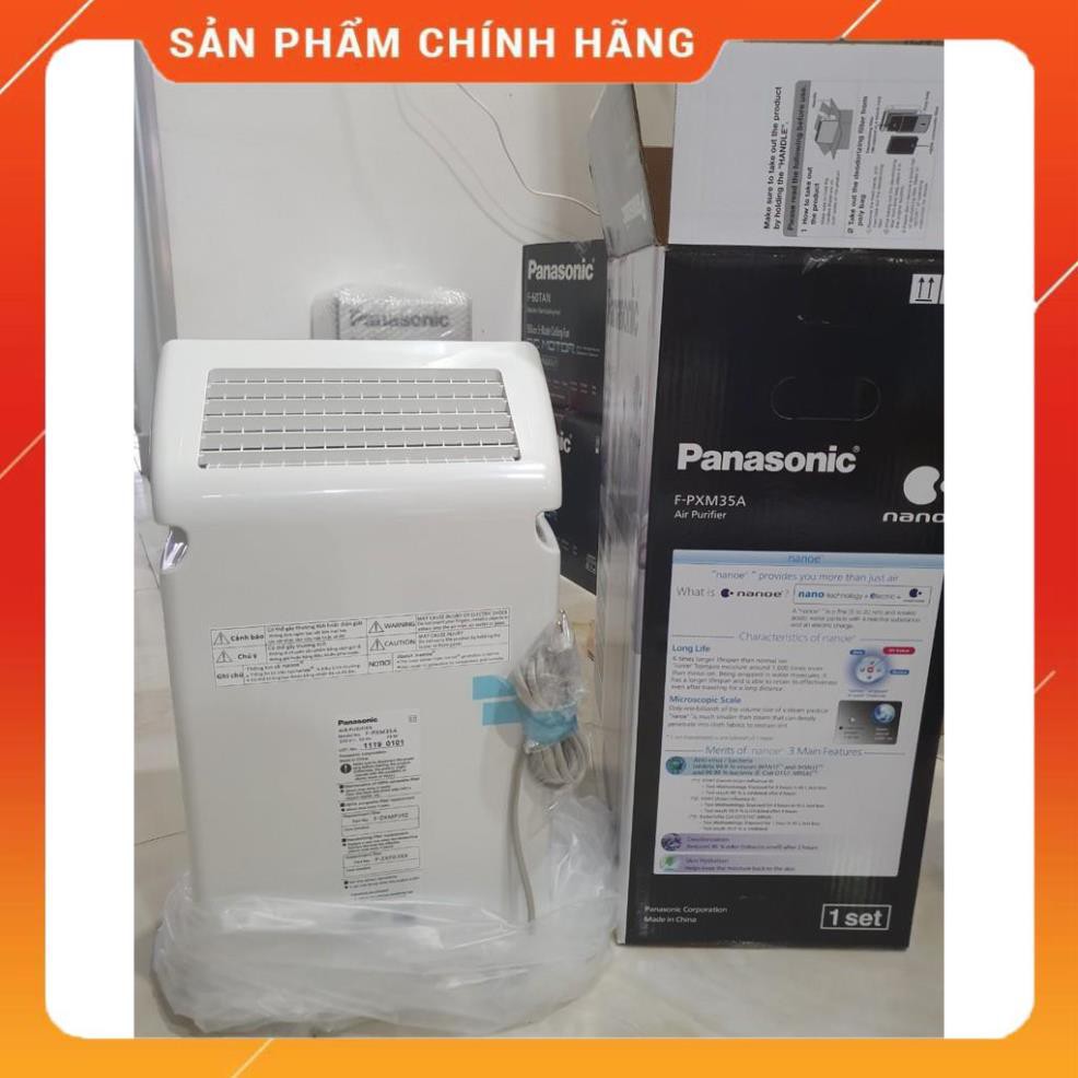 (SALE) Máy lọc không khí Panasonic F-PXM35A bạc\xanh