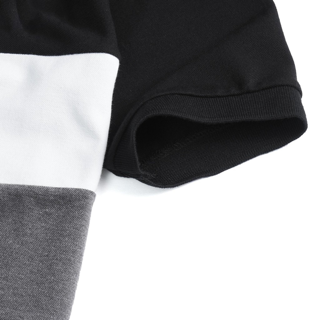 Áo polo Nam Tay Ngắn, áo thun nam có cổ vải Cotton dày mịn Rẻ Đẹp Đen Phối Trắng Xám PL721 | BigBuy360 - bigbuy360.vn