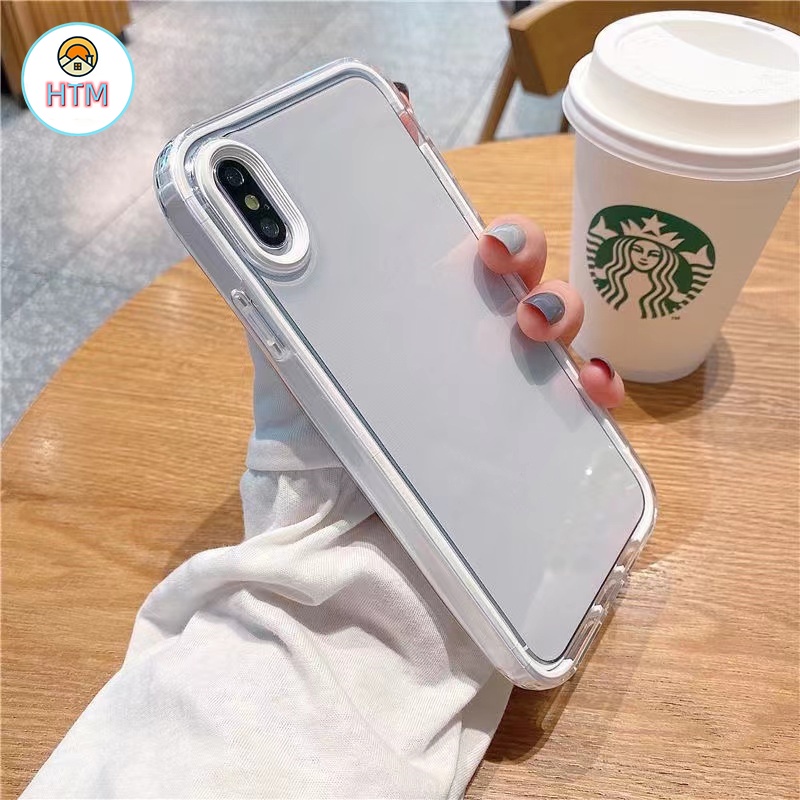 Ốp Điện Thoại Silicon TPU Mềm Trong Suốt 3 Trong 1 Cho iPhone 13 12 Pro Max 11 Pro XS Max X XR 7 8 Plus