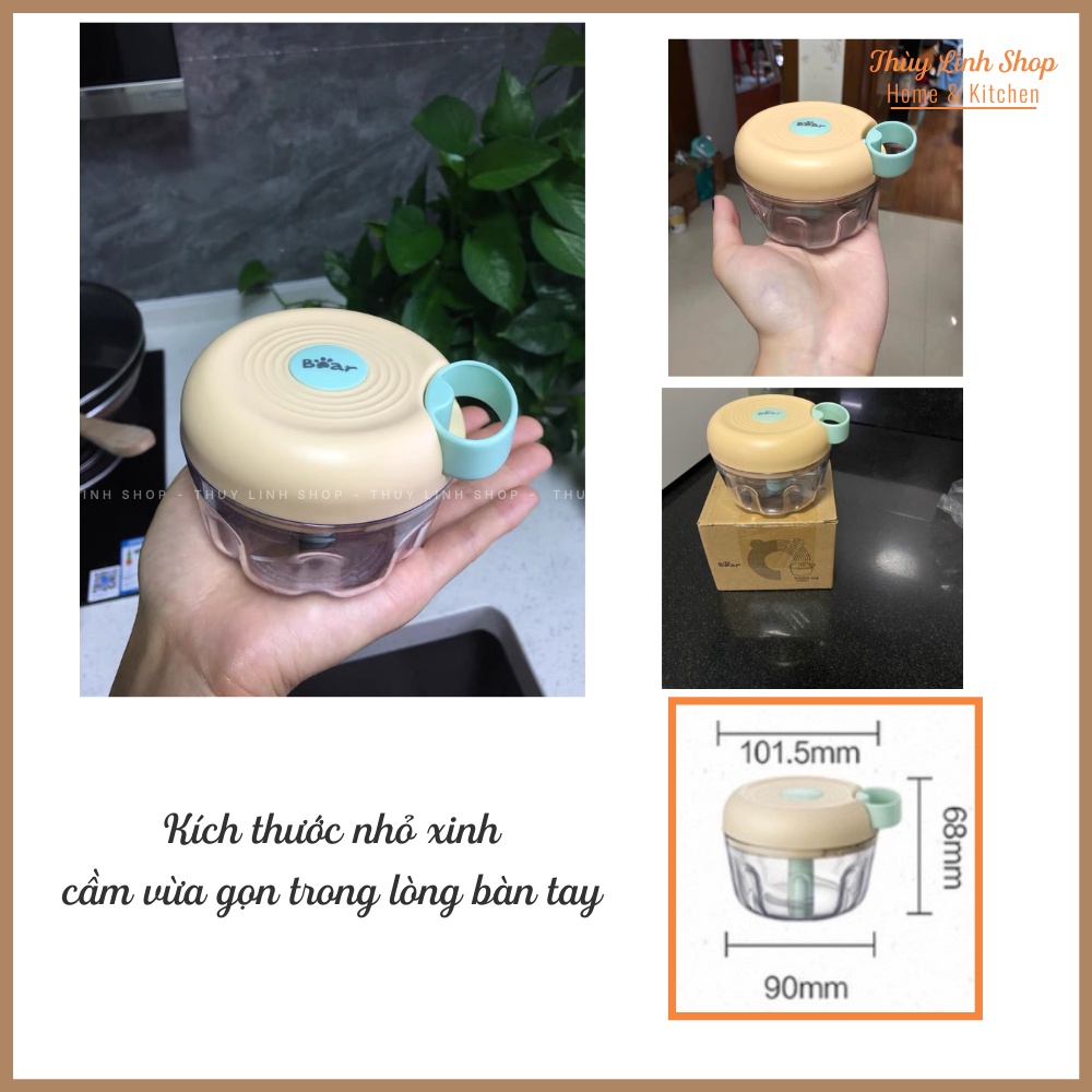 MÁY CHOPPER XAY HÀNH TỎI ỚT KÉO TAY CHÍNH HÃNG BEAR