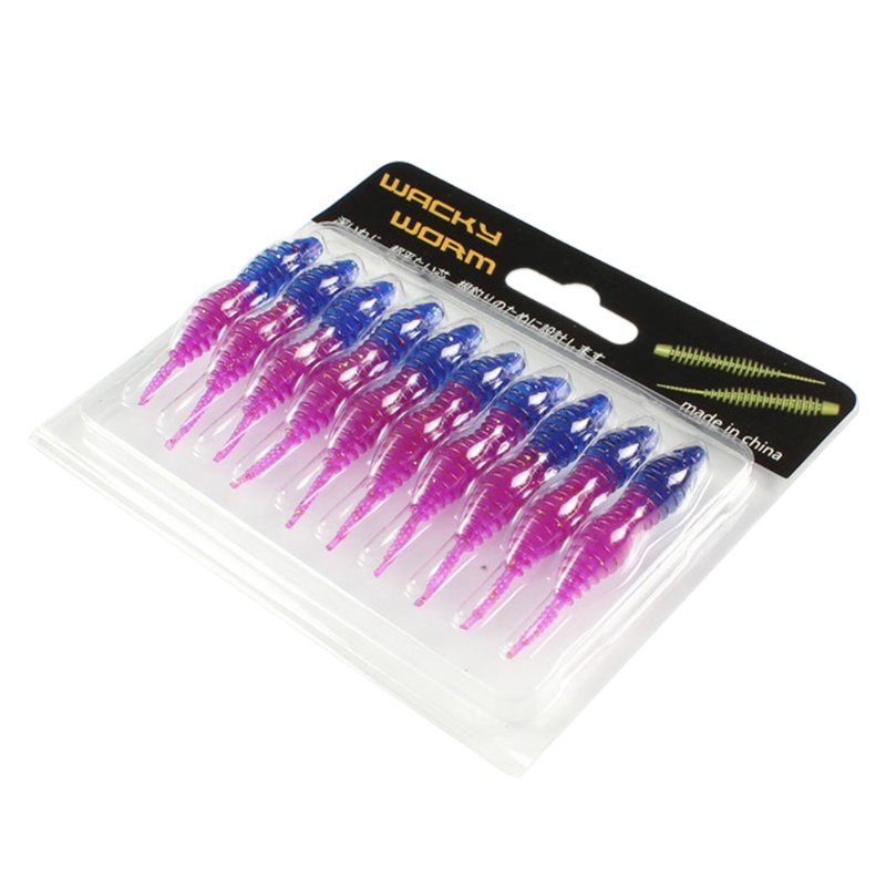 QQ Mồi Giun Giả Câu Cá 5cm Bằng Nhựa Mềm Nhiều Màu Sắc