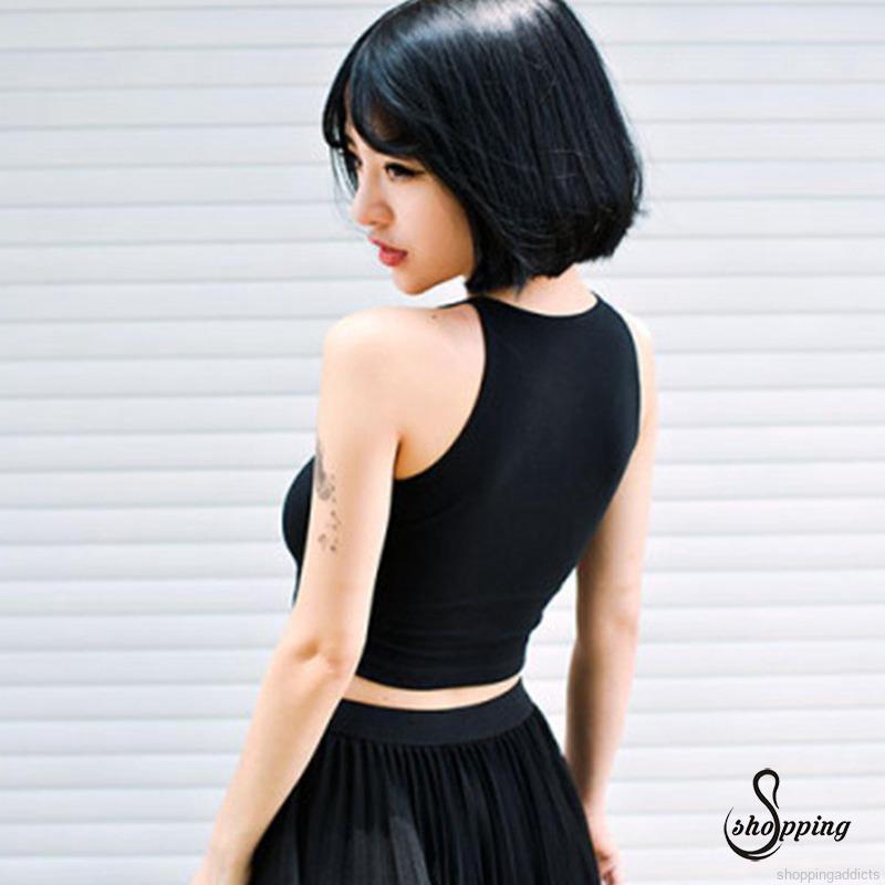 Áo lửng nữ không tay thời trang quyến rũ | BigBuy360 - bigbuy360.vn