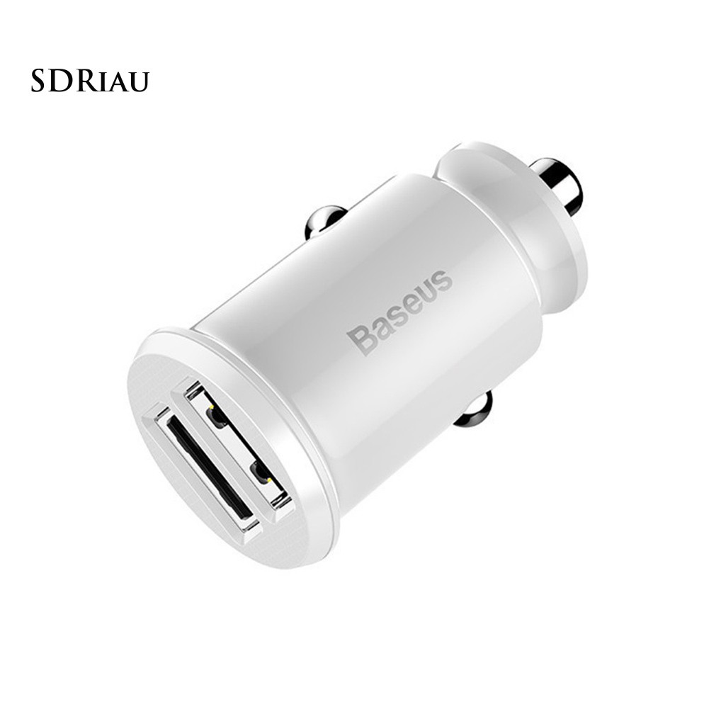 Đủ hàng_Tẩu sạc nhanh Mini USB 3.1A kép chất lượng cao cho xe ô tô