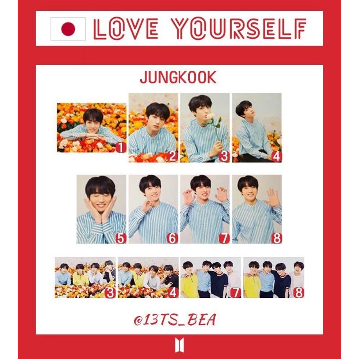 VStore - duyendo97  MINI PHOTO CARD LYS IN JAPAN | BỘ ẢNH BTS SET 8 chiếc
