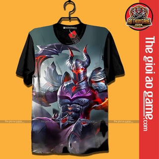 Áo Liên Quân , Áo Thun Liên Quân Mobile Nakroth Chiến Binh Hỏa Ngục Unisex Nam Nữ Cổ Tròn Basic/ Thegioiaogame.com