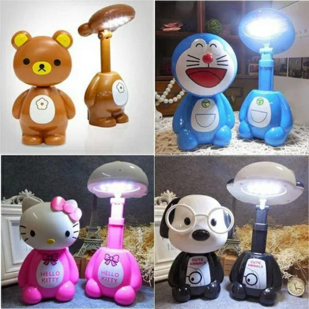 Đèn Học Để Bàn Kitty, Doremon Hình Thú Dễ Thương.