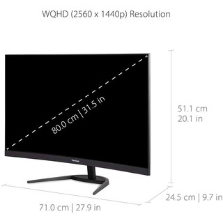 Màn hình ViewSonic VX3268-2KPC-MHD 32Inch