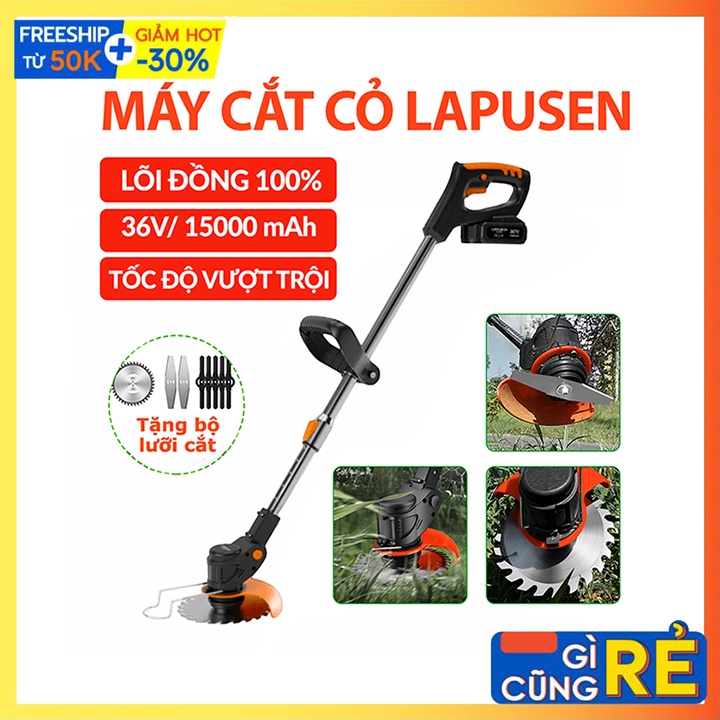 Máy cắt cỏ cầm tay, Máy tỉa cây đa năng nhỏ gọn LAPUSEN 2PIN  [TẶNG BỘ 8 LƯỠI CẮT]