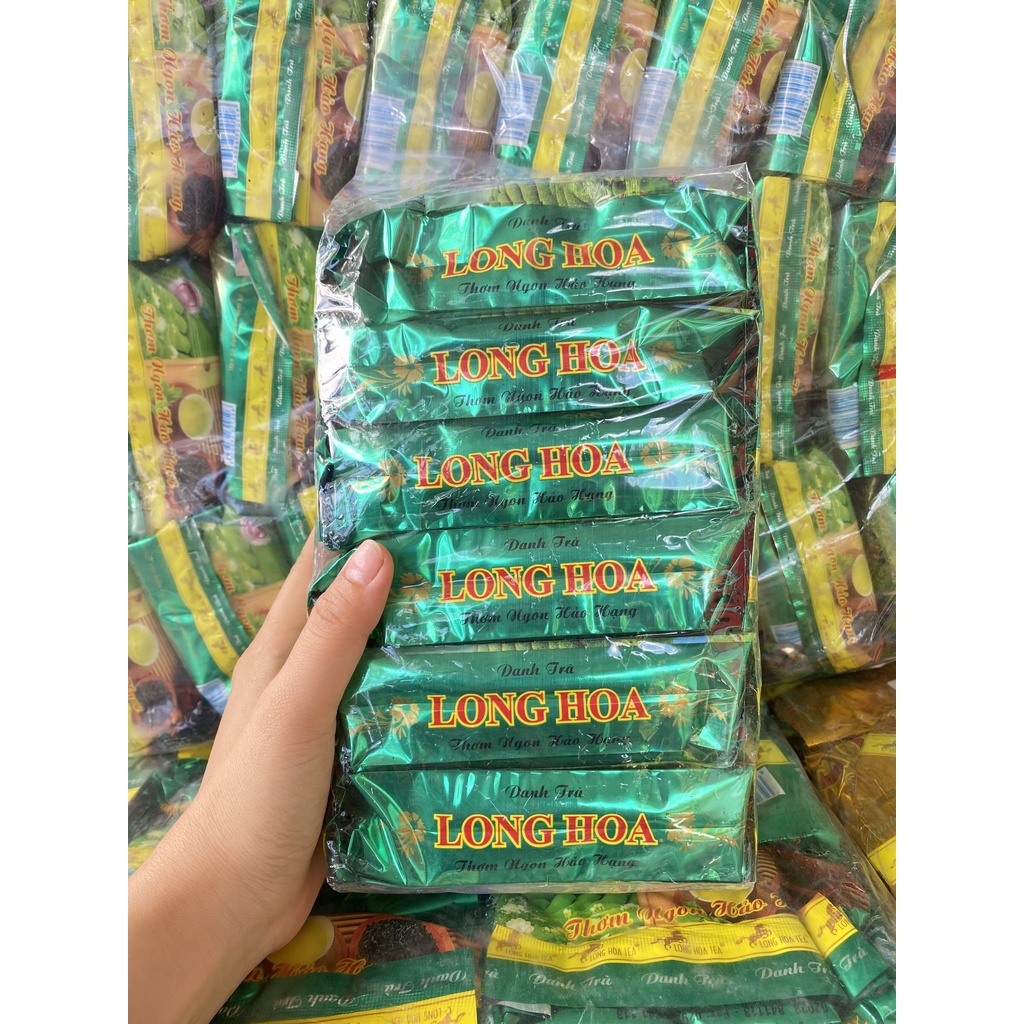Combo 06 gói  trà sâm dứa Long Hoa gói 70gr . Thơm ngon tinh khiết, hương vị đậm đà thích hợp cho pha trà đá trà đường.