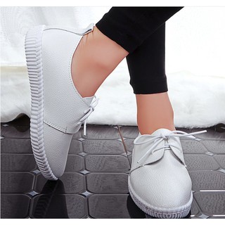 Giày lười nữ cột dây