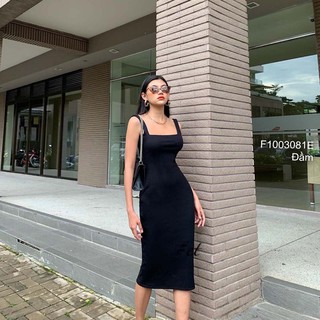 Đầm thun ôm body 2 dây!