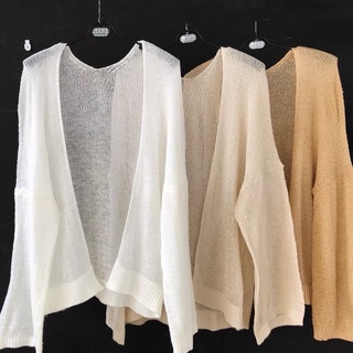 Áo khoác len cardigan mỏng ( ảnh thật kèm video)