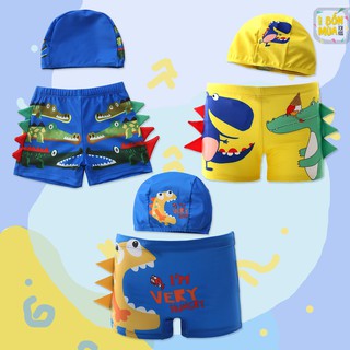 [QUẦN BƠI 19-43KG KÈM MŨ] QUẦN BƠI BÉ TRAI SIZE ĐẠI IN HÌNH DỄ THƯƠNG - SHOP BỐN MÙA