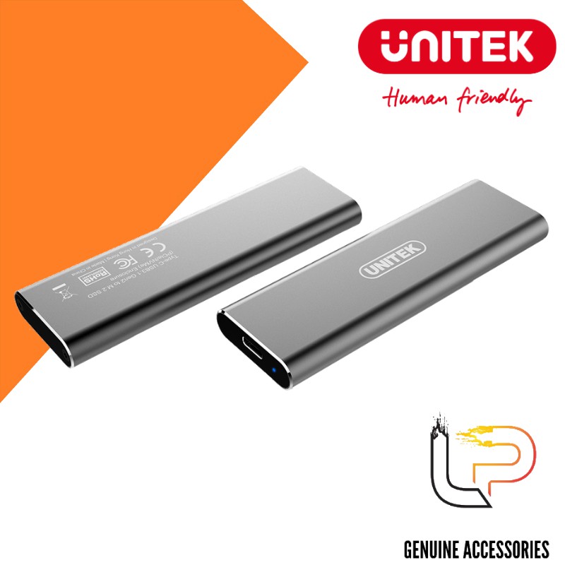 HỘP ĐỰNG Ổ CỨNG SSD TYPE-C UNITEK S1210A - BOX GẮN Ổ CỨNG SSD TYPE C RA M.2 PCIE/NVME UNITEK (S1201A)