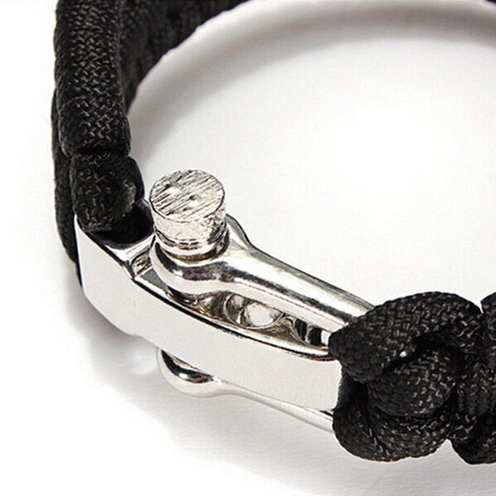 DARNELL Hot Sale Umbrella Rope Wristband High Quality Survival Bracelet Bracelet Paracord 7-Stand Alloy Buckle Unique Design Adjustable Outdoor Camping Hiking Braided Bracelet/Multicolor