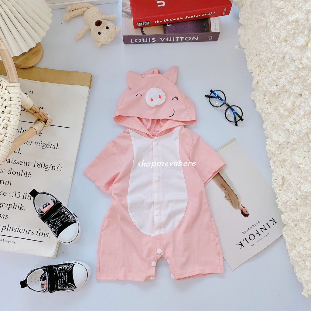 BODY ĐÙI HÌNH THÚ NGỘ NGHĨNH CHO BÉ TRAI VÀ BÉ GÁI 3-14KG, VẢI MỀM MỊN CO GIÃN 4 CHIỀU - 𝐁𝐃𝟏𝟓