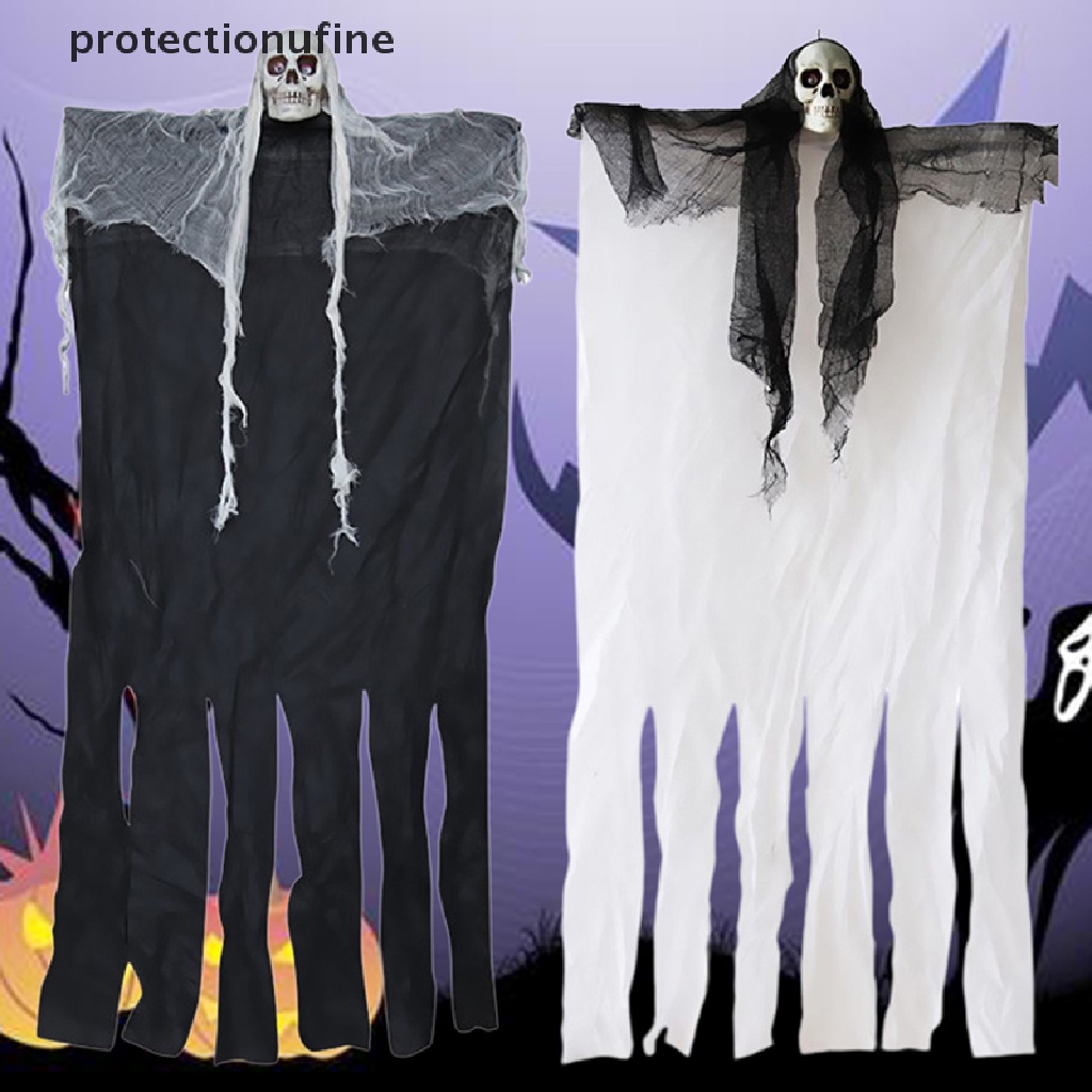 Bộ Xương Trắng Đen Treo Trang Trí Halloween 100cm PR3VN 2020