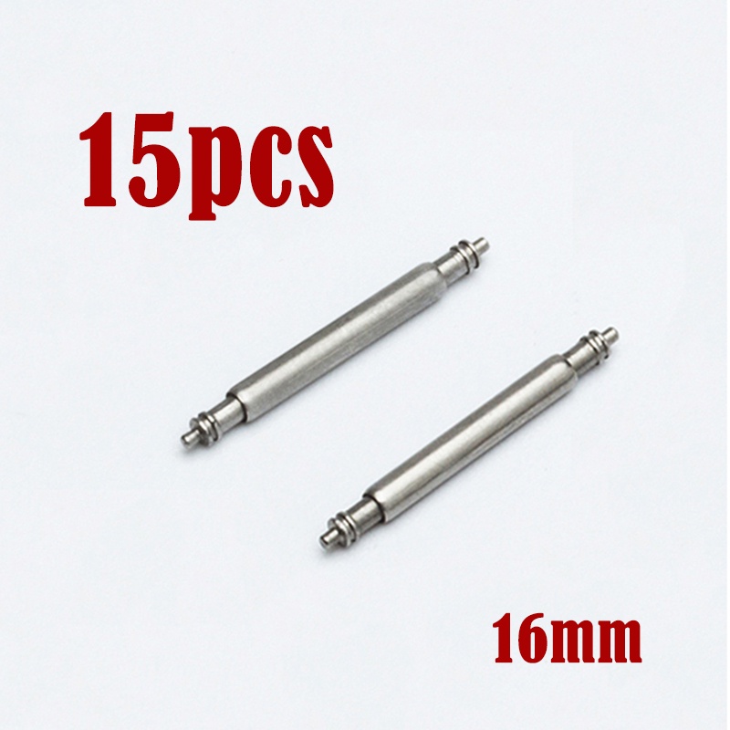 Set 15 Thanh Lò Xo Đồng Hồ Đeo Tay Đường Kính 2.0mm Dày 2mm Bằng Thép Không Gỉ