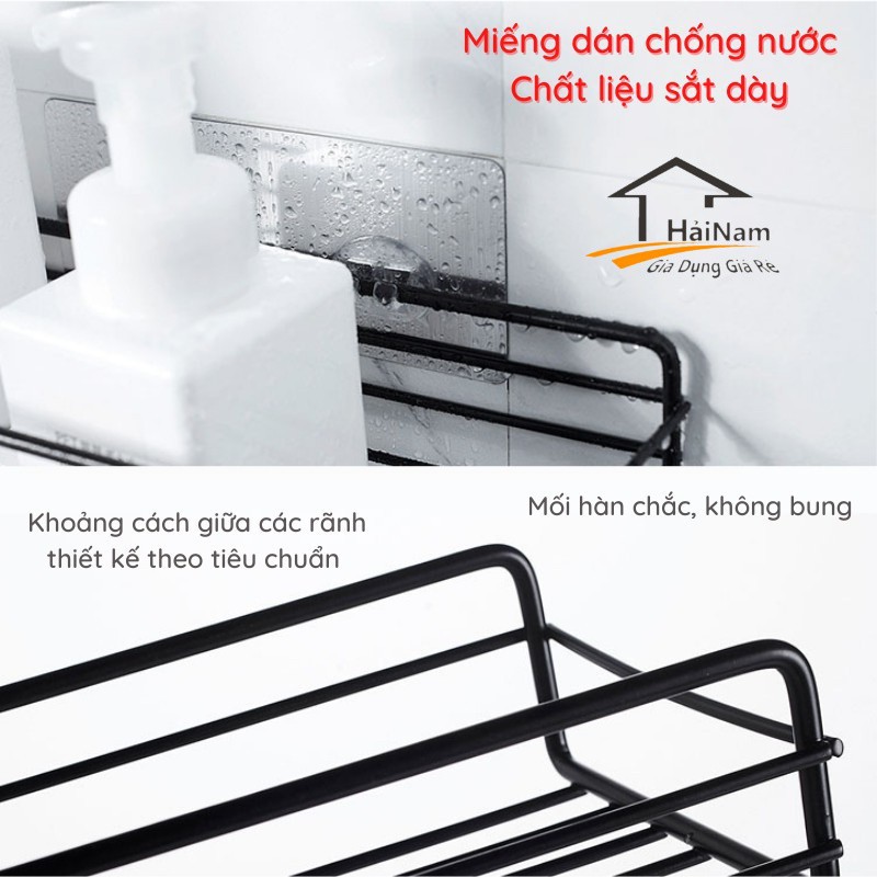 {SALE} Kệ sắt vuông dán tường đa năng tiện dụng
