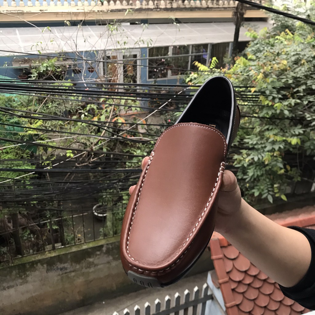 Giày tây nam giày lười nam da bò Giày công sở nam cao cấp M03B