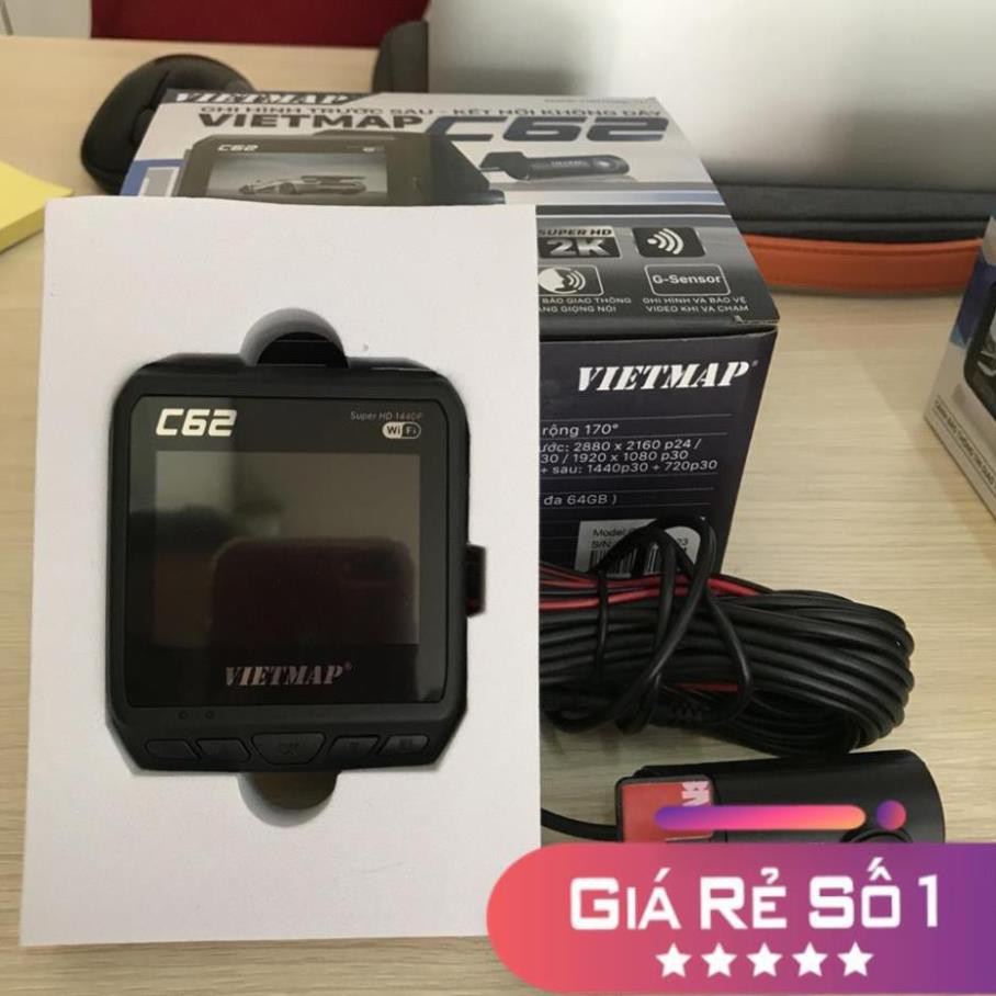 Camera hành trình ghi hình trước và sau Vietmap C62 GPS/WIFI/ADAS l