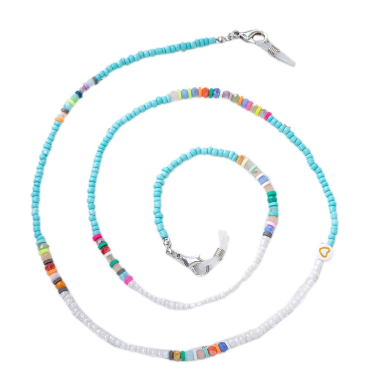 Dây Chuỗi Hạt Nhiều Màu Sắc Đeo Kính Mát Thời Trang Cho Nữ