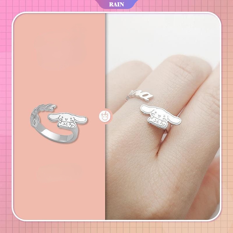 SANRIO Vòng cổ Dạng Mở Có Thể Điều Chỉnh Mặt Dây Hình Kuromi Melody Hoạt Hình Dễ Thương Thời Trang Dành Cho Nữ
