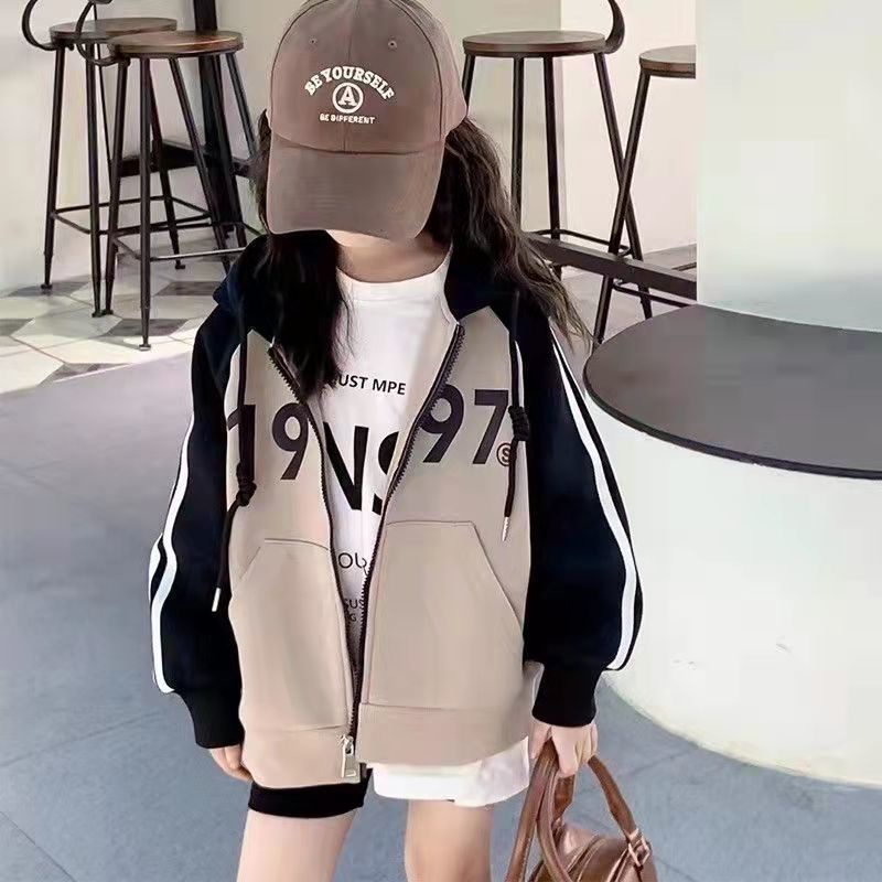 Áo Khoác Cardigan Mỏng Có Mũ Trùm Thời Trang Thu Đông Hàn Quốc 2022 Cho Bé Gái