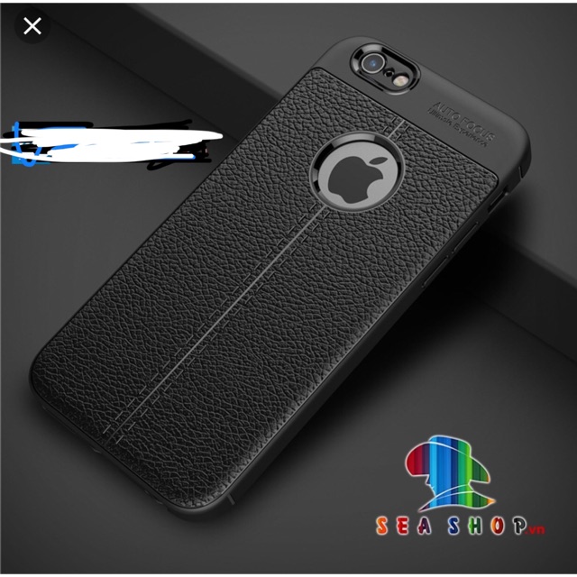 Ốp lưng dẻo Auto focus iPhone 6 Plus/ 6S Plus vân da chống sốc