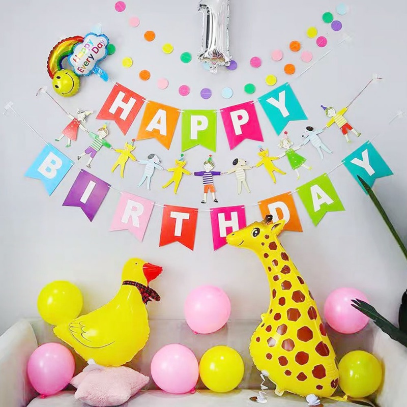 Bong Bóng Lá helium Hình Động Vật / Hươu Cao Cổ / Chó Đáng Yêu Trang Trí Tiệc Sinh Nhật Cho Bé Và Người Lớn