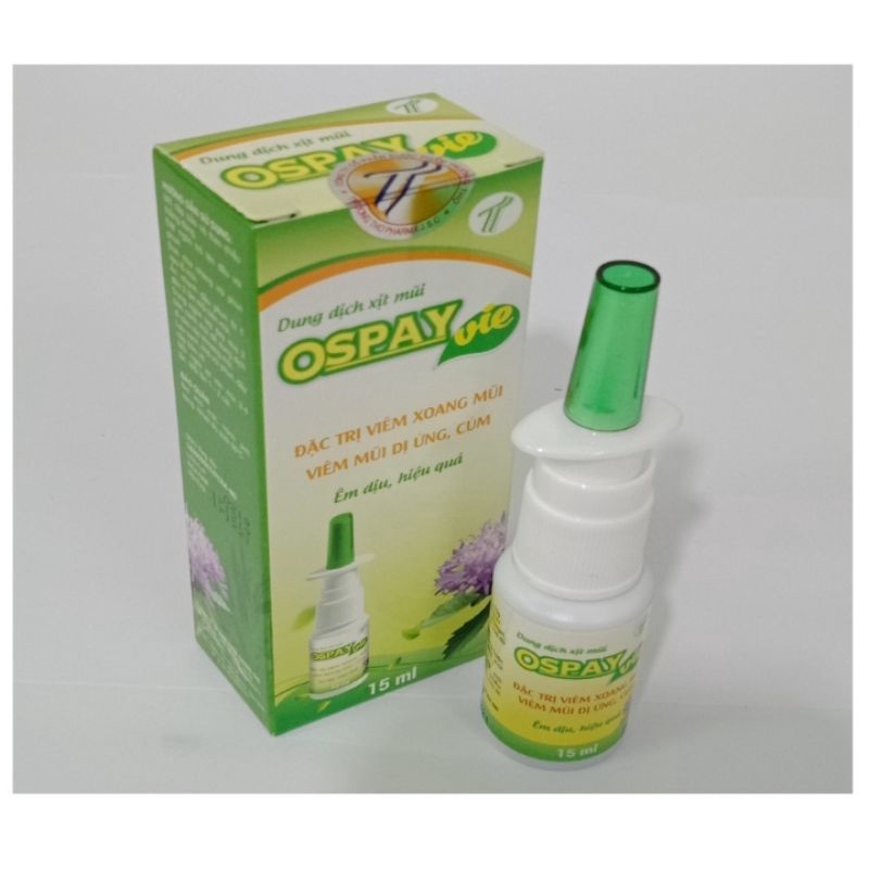 OSPAY vie hỗ trợ giúp thông mũi, ngạt mũi- Hộp 15ml