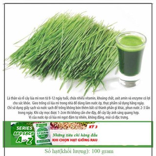 100 Hạt Giống Cỏ Lúa Mì Đỏ Cỏ Mèo