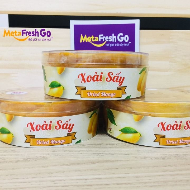 Xoài Sấy Dẻo Tự Nhiên Thơm Ngon Ngọt Dịu, Ăn Vặt, Heathy, Hỗ Trợ Giảm Cân | Meta Freshgo