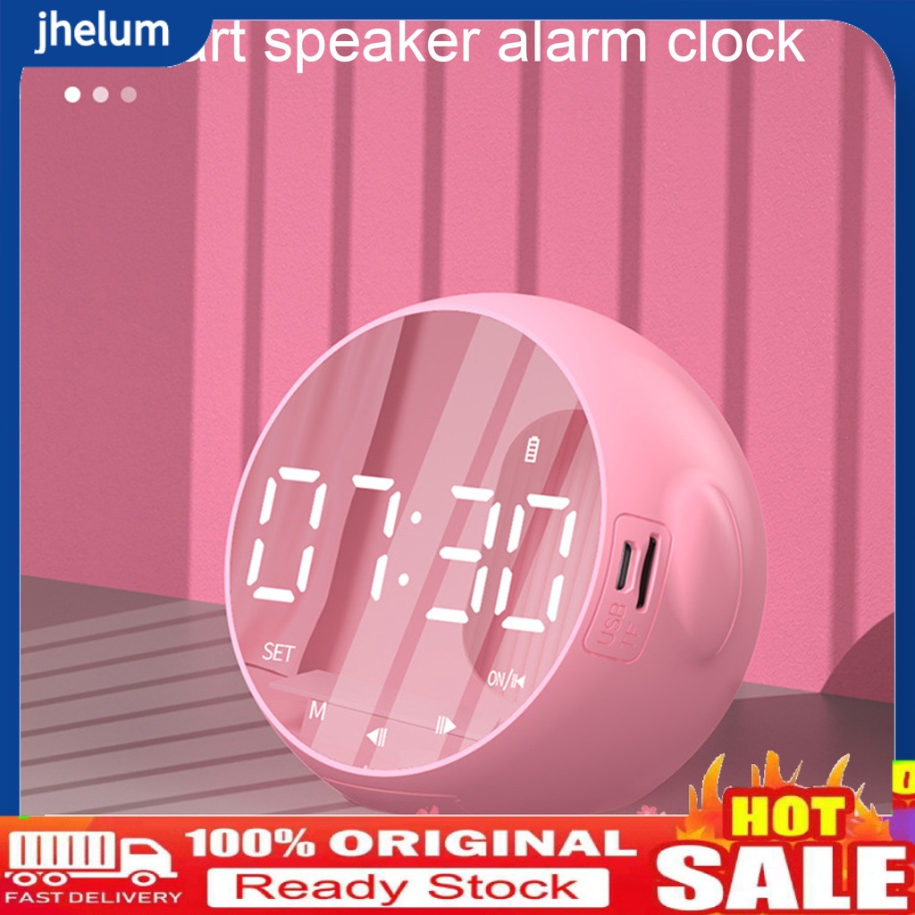 Loa Bluetooth Không Dây Mini Tích Hợp Đồng Hồ Báo Thức Đa Năng Cho Học Sinh