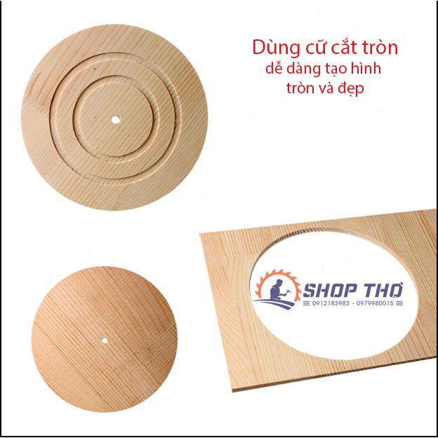 [Mã LIFEXANH03 giảm 10% đơn 500K] Cữ cắt tròn cho máy phay Wnew - Type B, Type A