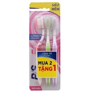 Bàn chải đánh răng P/S lông tơ mua 2 tặng 1